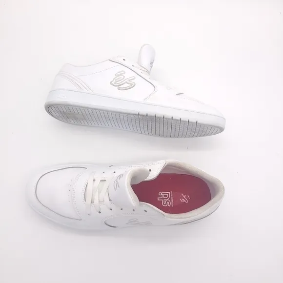 ES Eos Skateboarding Shoes Size 10 Men's 11.5 Women White